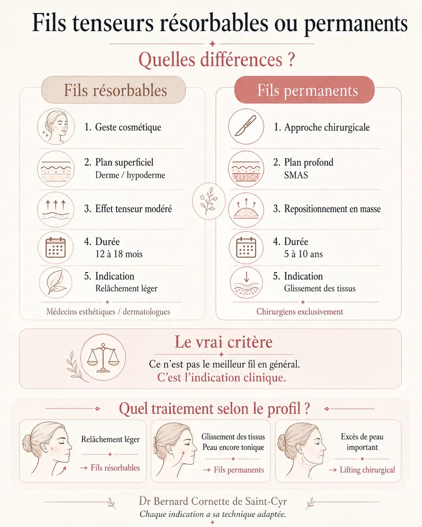 fils resorbables vs permanents