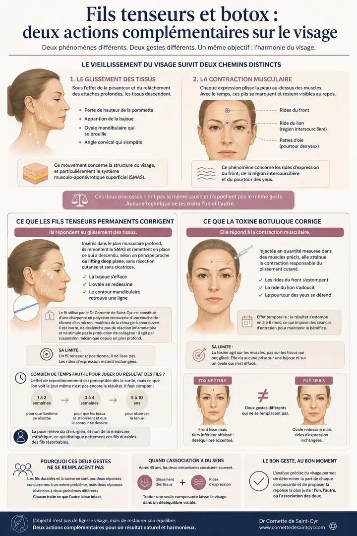 fils tenseur et botox traitement
